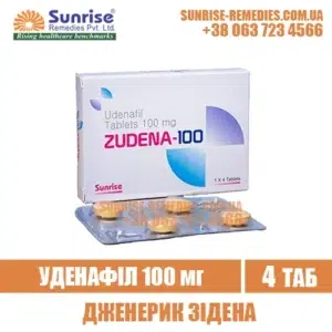 udenafil ZUDENA 100 mg zidena india
